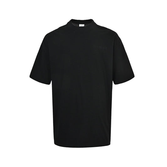 VETEMENTS/Vite Meng VTM style minimalist solid color embroidered short sleeves
