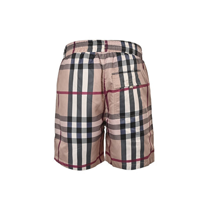 Burberry 22ss plaid elastic drawstring shorts