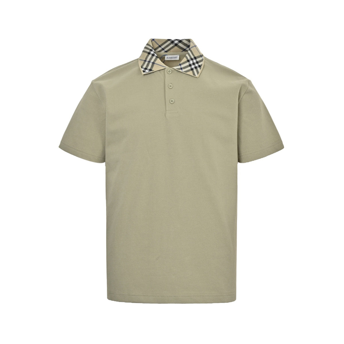 Burberry 25ss plaid collar Polo short sleeves