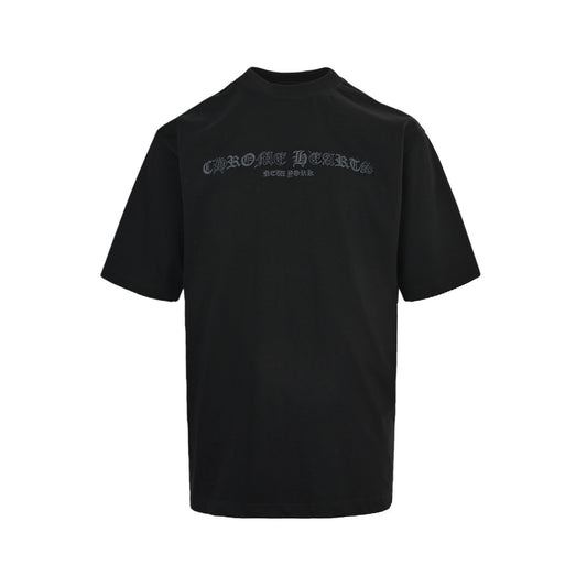 Chrome Hearts/Chrome Heart 26ss Sanskrit letter embroidered short sleeves on the front and back