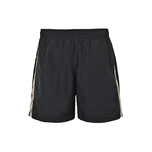Burberry 26ss plaid web beach shorts