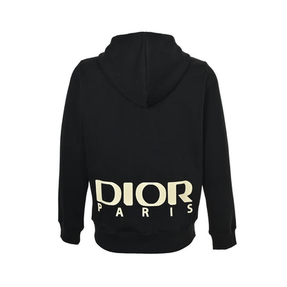 Dior 25Fw laminated letter logo zipper hooded jacket