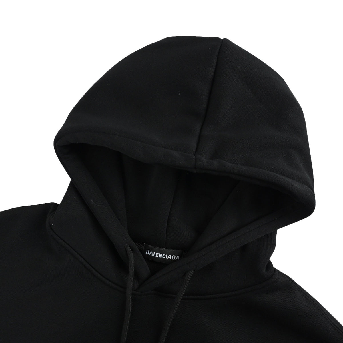 Balenciaga 25Fw badge embroidered hooded sweatshirt
