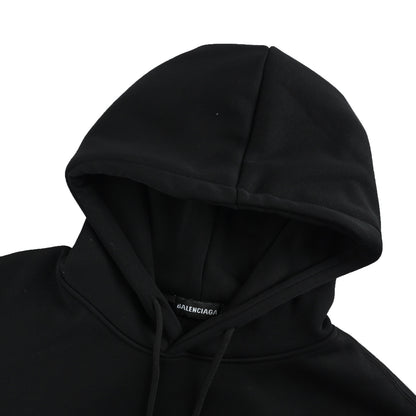 Balenciaga 25Fw badge embroidered hooded sweatshirt