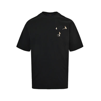 LouisVuitton/Louis Vuitton embroidered sailboat short sleeves