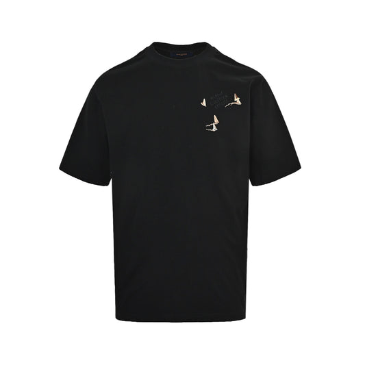 LouisVuitton/Louis Vuitton embroidered sailboat short sleeves