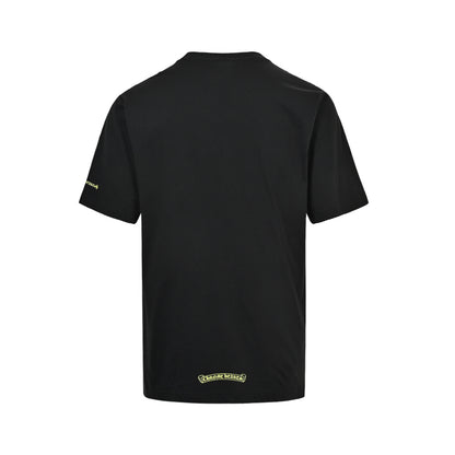 Chrome Hearts/Chrome Heart Sanskrit letter printed short sleeve collar