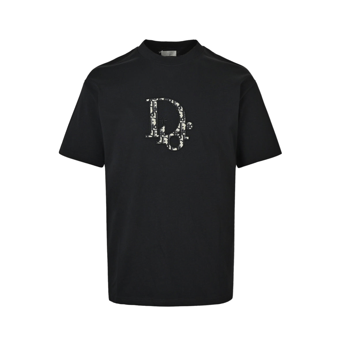 Dior patch letter logo embroidered short sleeves
