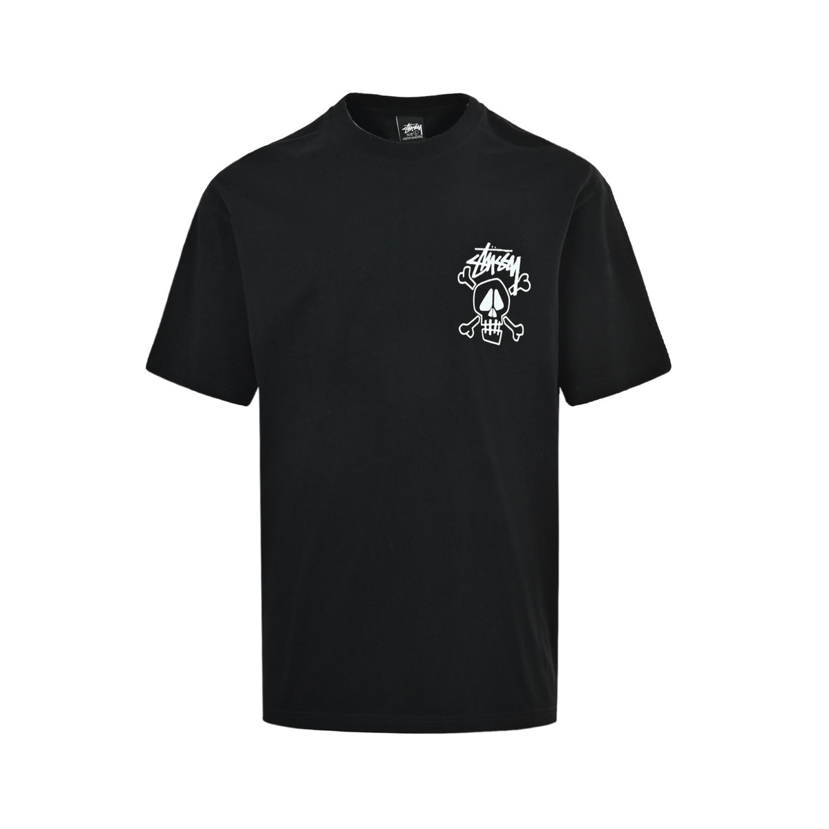 Stussy skull print round neck short sleeves