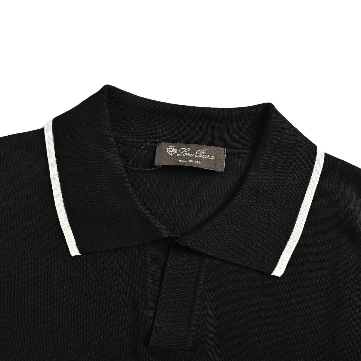 Loro Piana/LP Web V-neck Polo Short Sleeve
