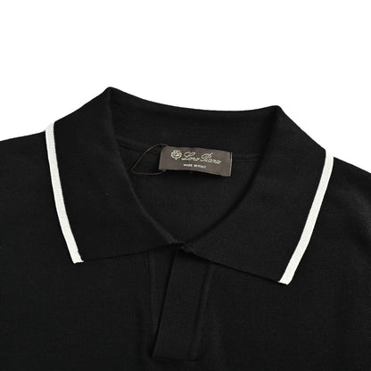 Loro Piana/LP Web V-neck Polo Short Sleeve