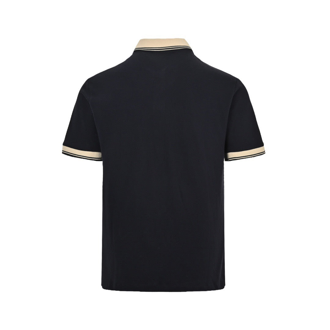 Gucci 24ss Double G embroidered Polo short sleeves on the chest