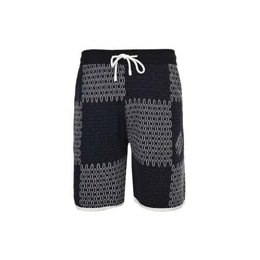 Louis Vuitton 26ss checkerboard jacquard knitted shorts