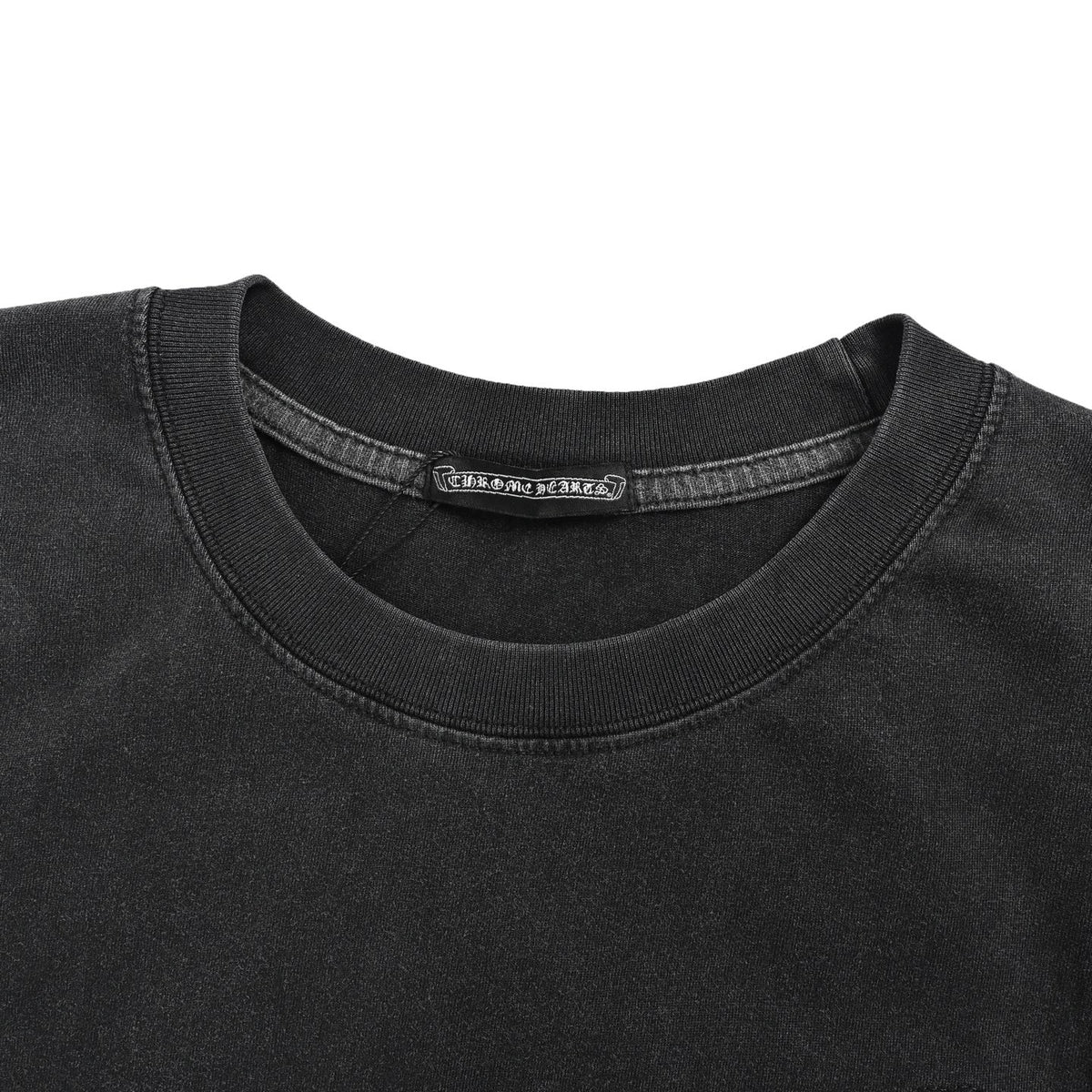 Chrome Hearts/Chrome Heart Cross Flower Cluster Patch Washed Short Sleeves
