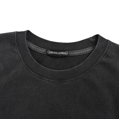 Chrome Hearts/Chrome Heart Cross Flower Cluster Patch Washed Short Sleeves