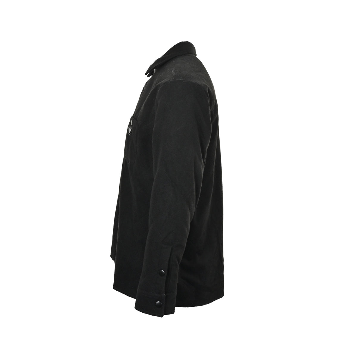 Prada triangle pocket snap button cotton jacket