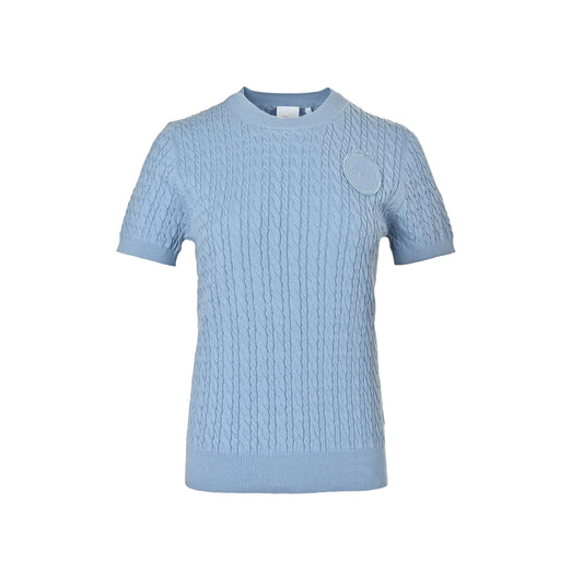 Dior embroidered logo braided knitted short sleeves
