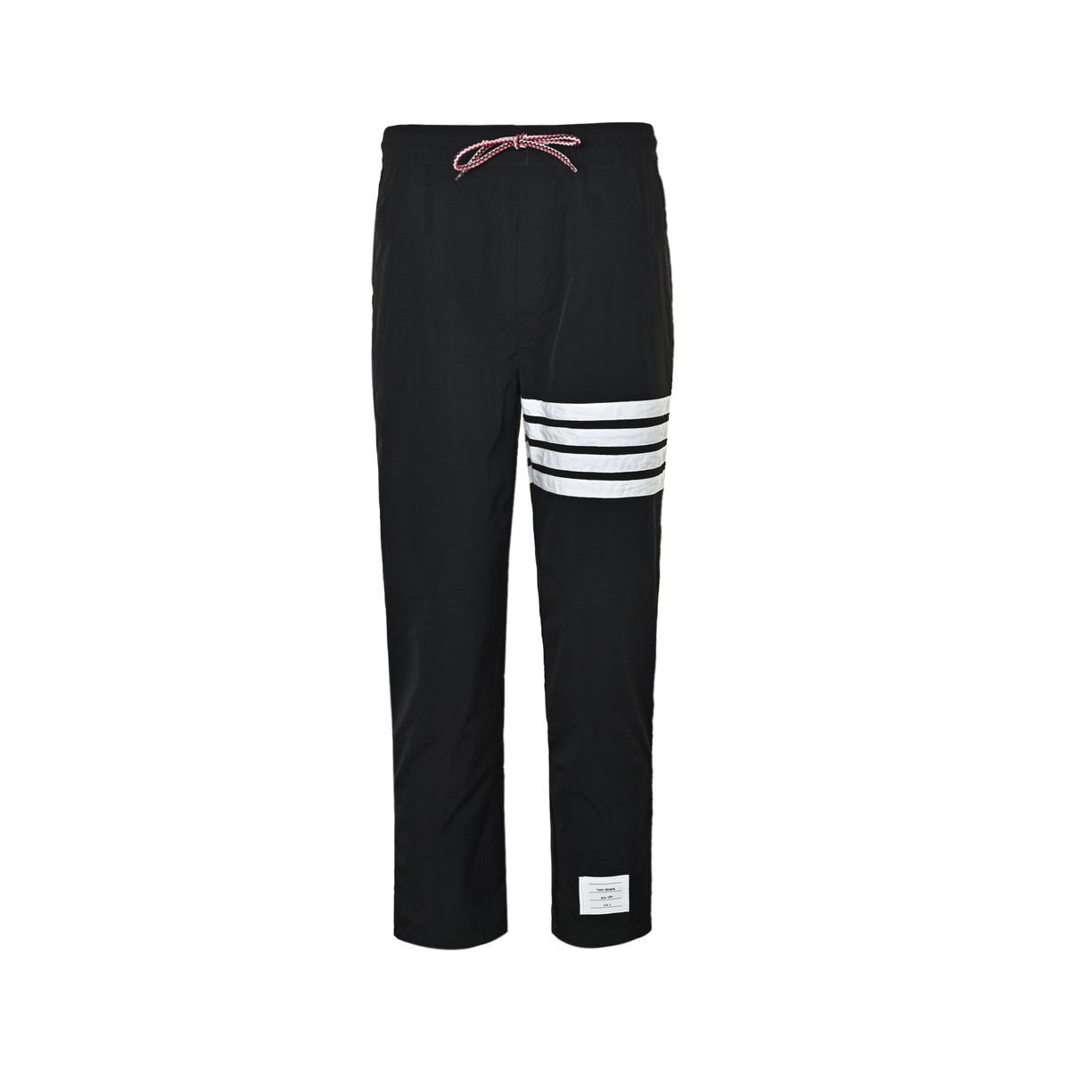 Thom Browne/Thom Brown nylon four-bar colorful drawstring casual trousers