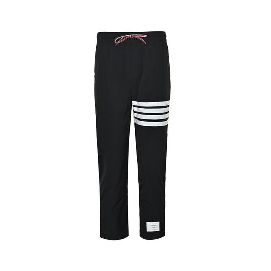 Thom Browne/Thom Brown nylon four-bar colorful drawstring casual trousers