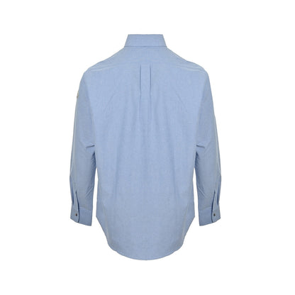 Moncler/Mask 25Fw Signature Logo Embroidered Oxford Shirt