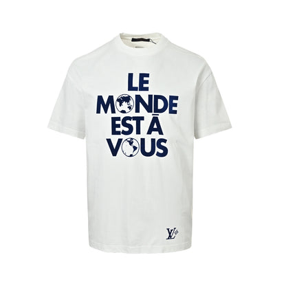 Louis Vuitton 25ss earth flocked short sleeves