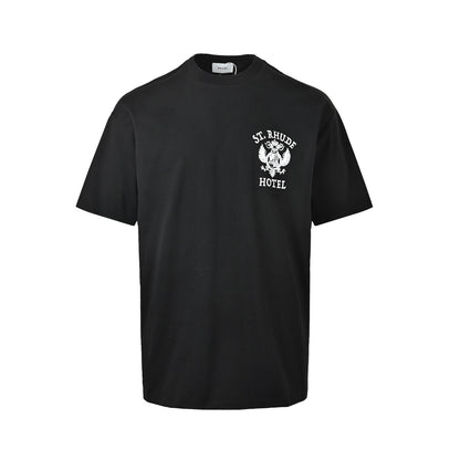 RHUDE ST. HOTEL Badge printed short sleeves
