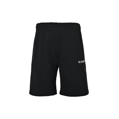 Burberry letter laminated shorts