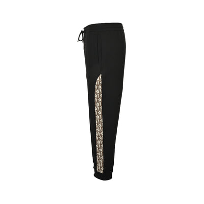 Dior 25Fw contrasting color stitching presbyopia letter all over printed suit trousers