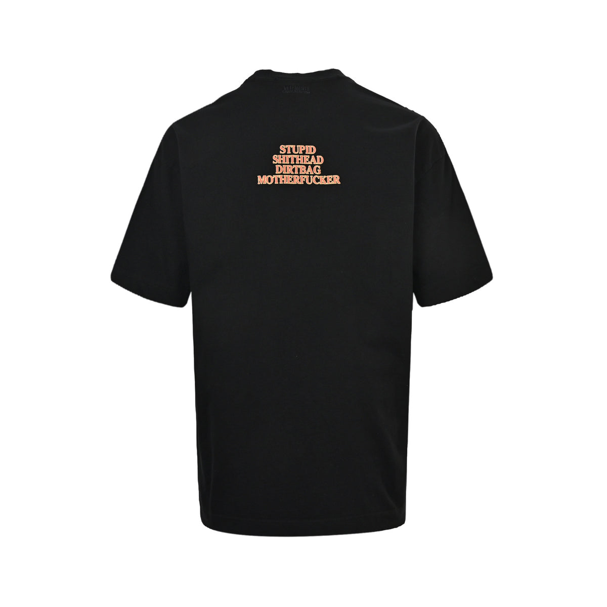 VETEMENTS VTM style attitude slogan logo wash damaged short sleeves