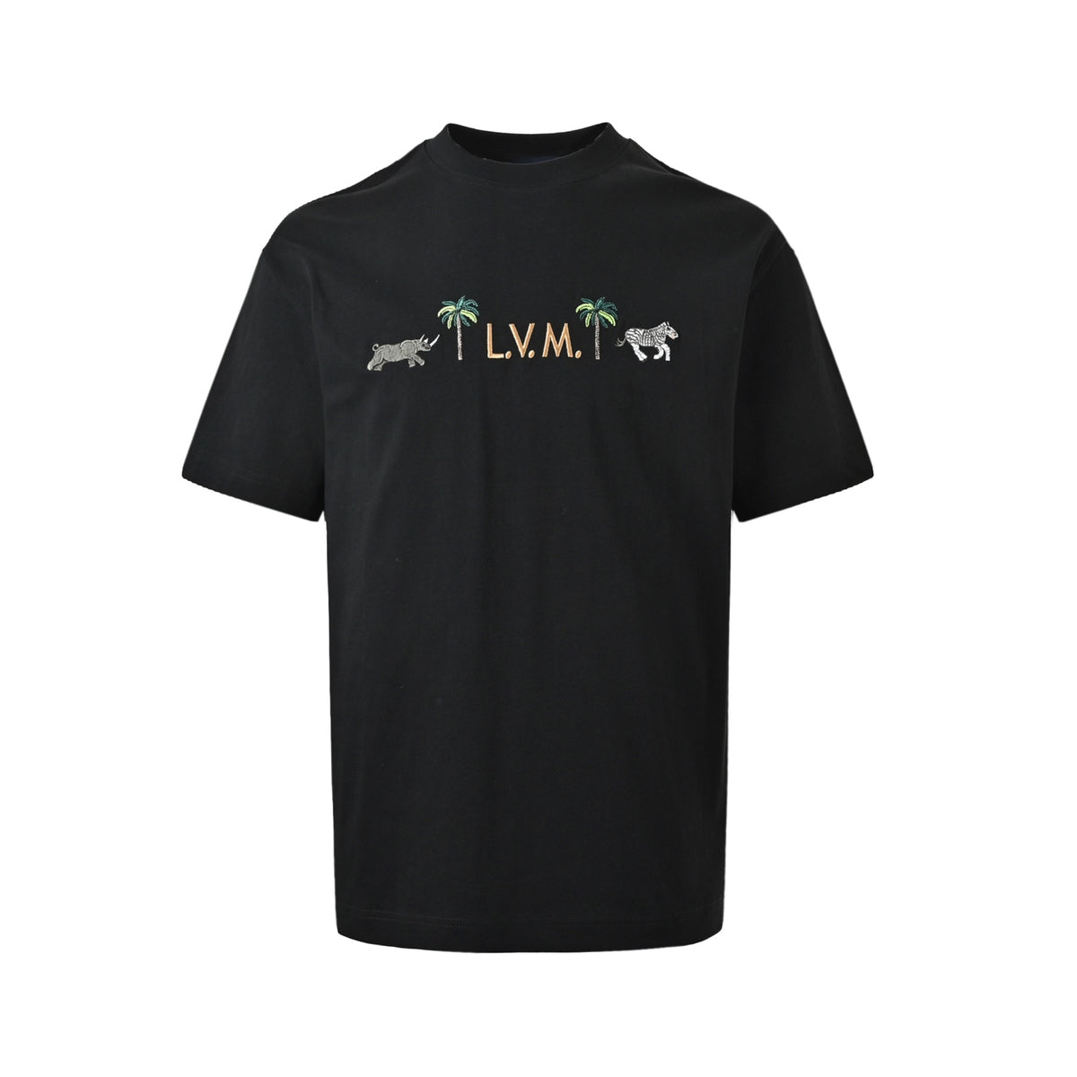 Louis Vuitton 26ss animal embroidered short sleeves