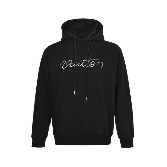 Louis Vuitton 25Fw origin letter hooded sweatshirt