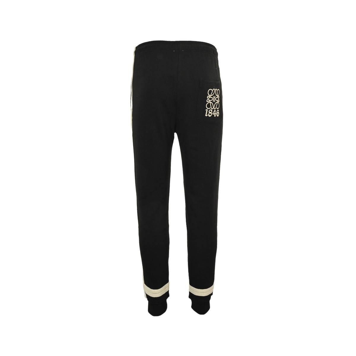 Loewe/Loewei embroidered logo braided webbing trousers