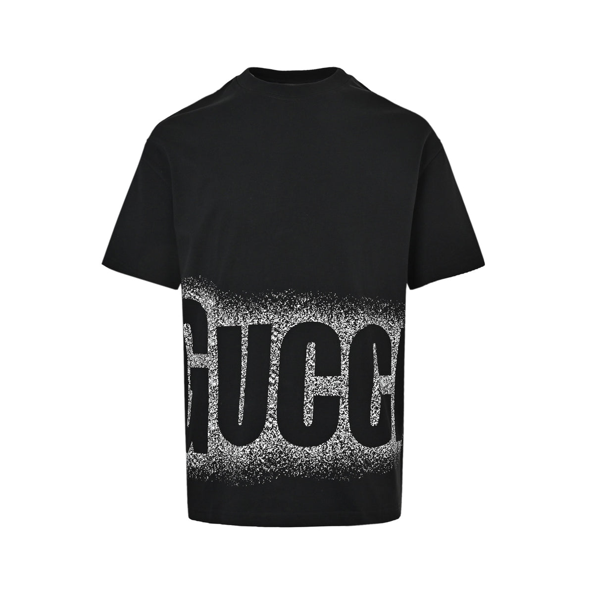 Gucci inkjet large letter printed short sleeves