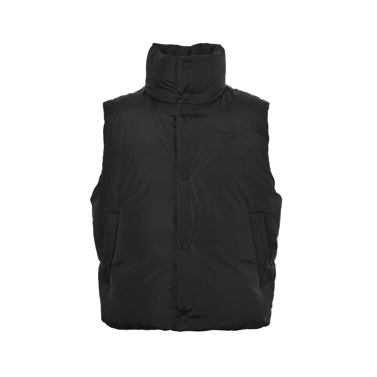 Ami 25Fw embossed love down vest