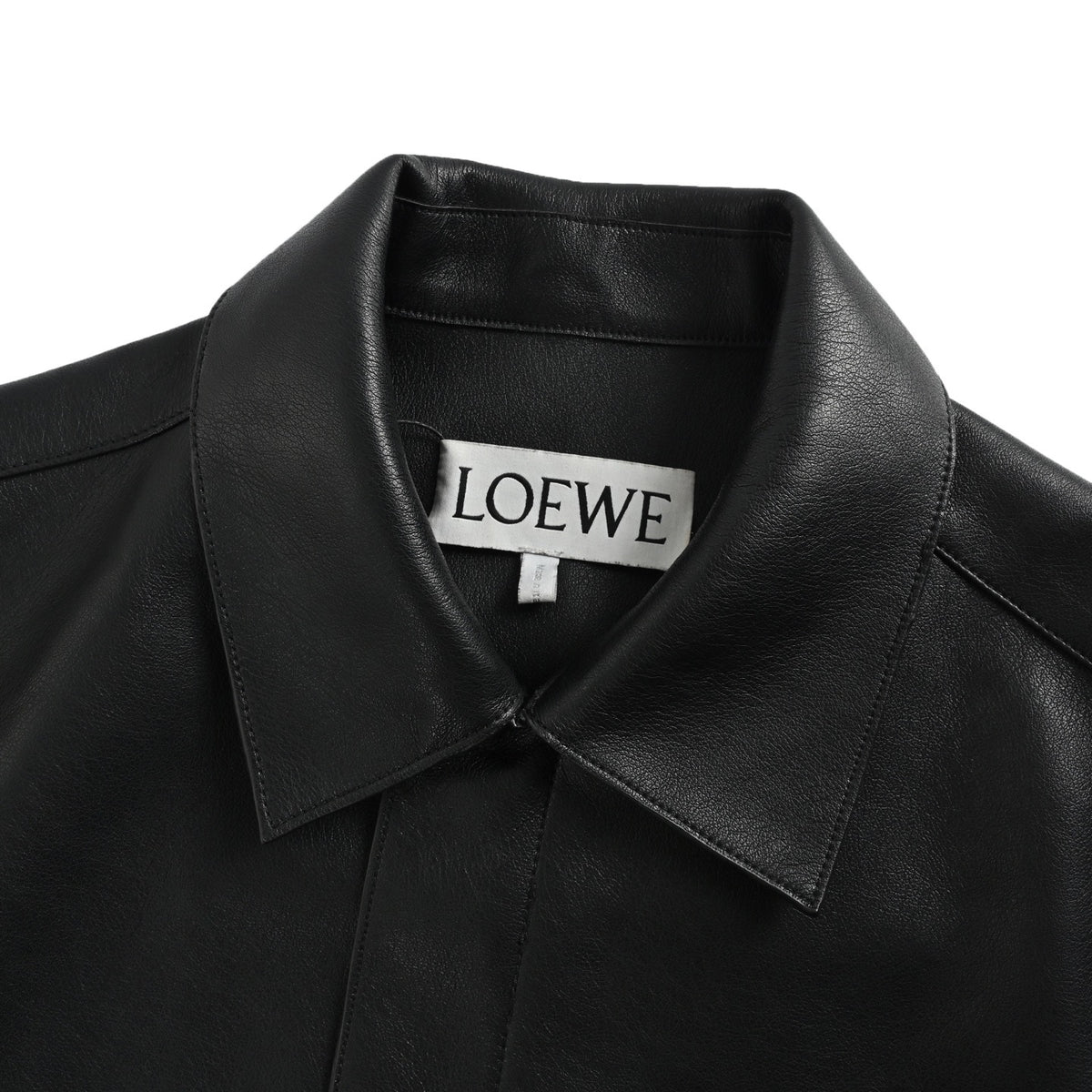 Loewe/Loewewe Anahram pocket zipper leather jacket