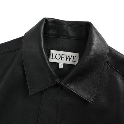 Loewe/Loewewe Anahram pocket zipper leather jacket