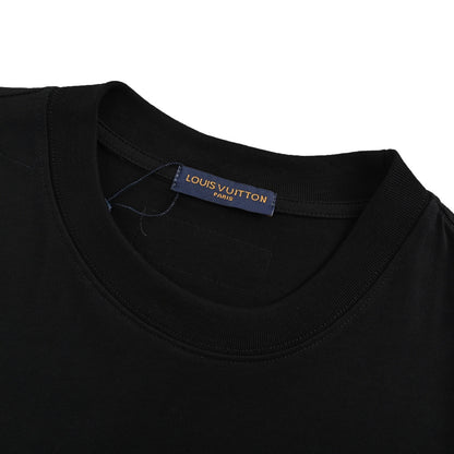 Louis Vuitton 25ss rainbow braided embroidered short sleeves