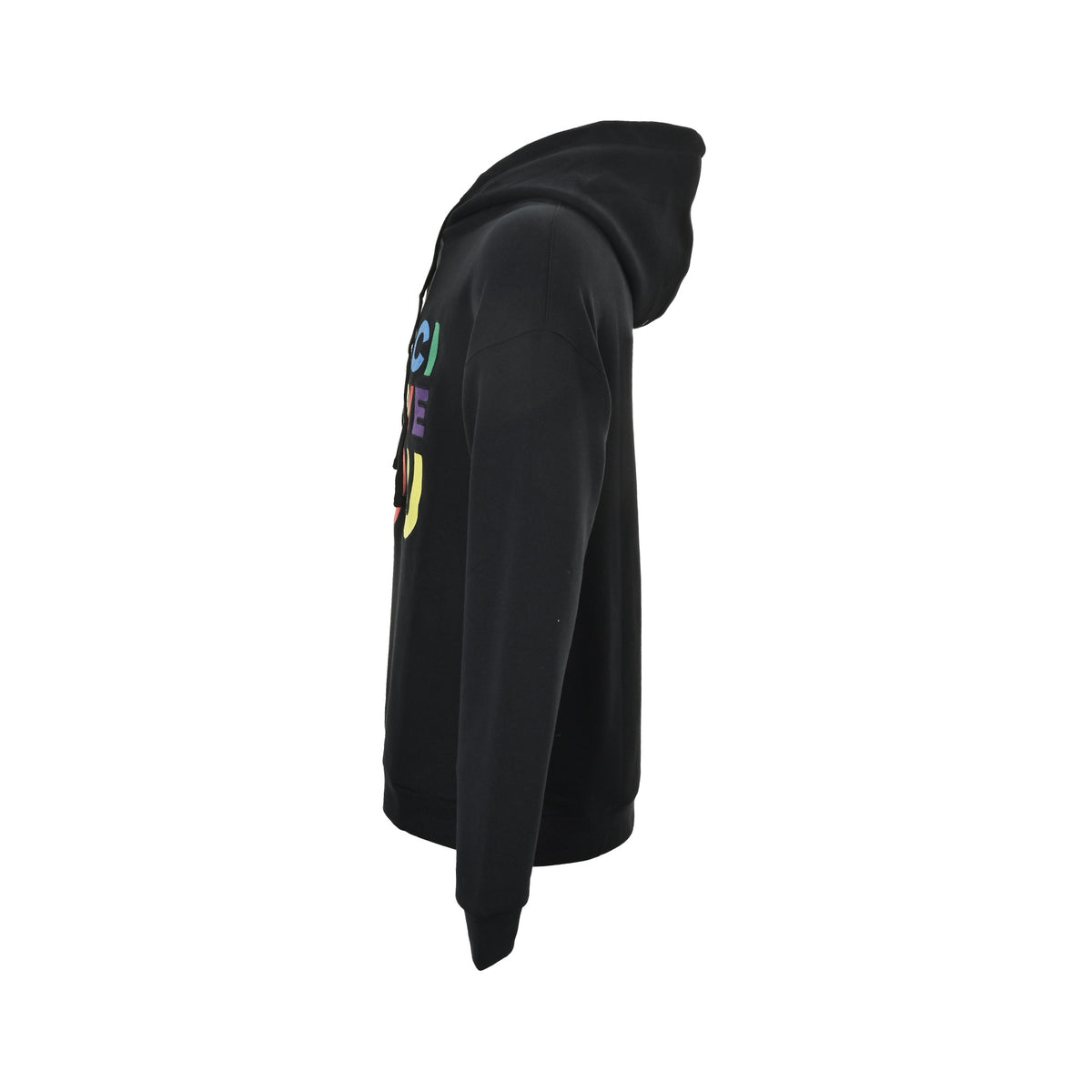 Gucci colorful letter logo embroidered hooded sweatshirt