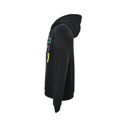 Gucci colorful letter logo embroidered hooded sweatshirt