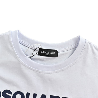 Dsquared2 gradient overprinted letter logo short sleeves
