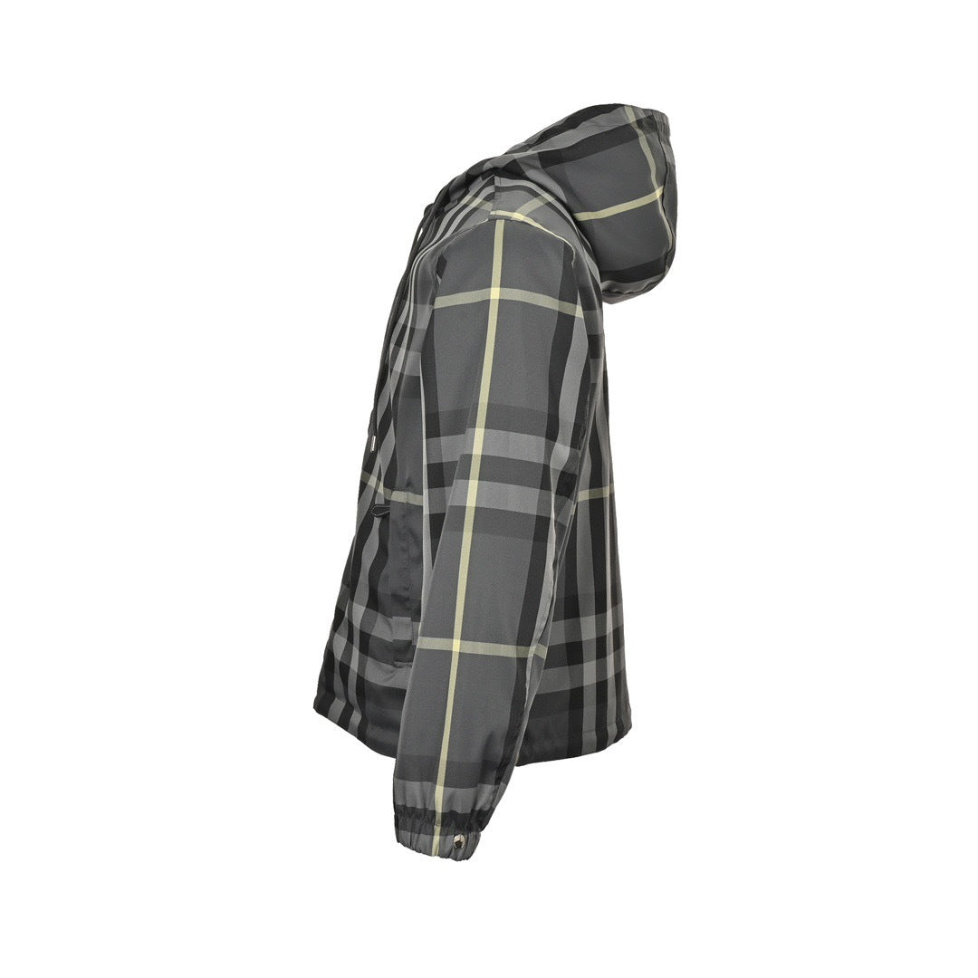 Burberry classic plaid reversible hooded jacket