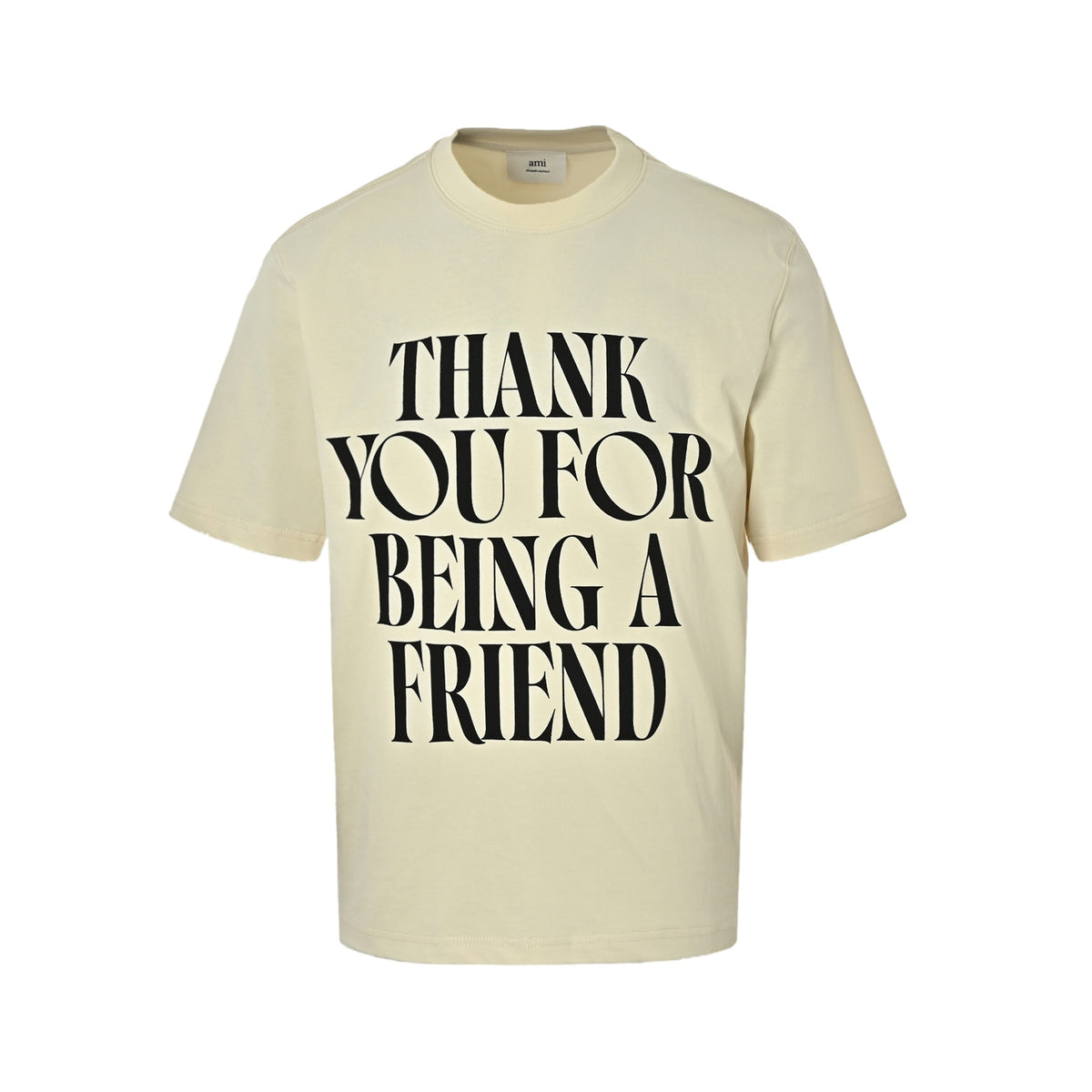 Ami Paris lettering and slogan printed short sleeves
