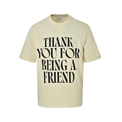 Ami Paris lettering and slogan printed short sleeves