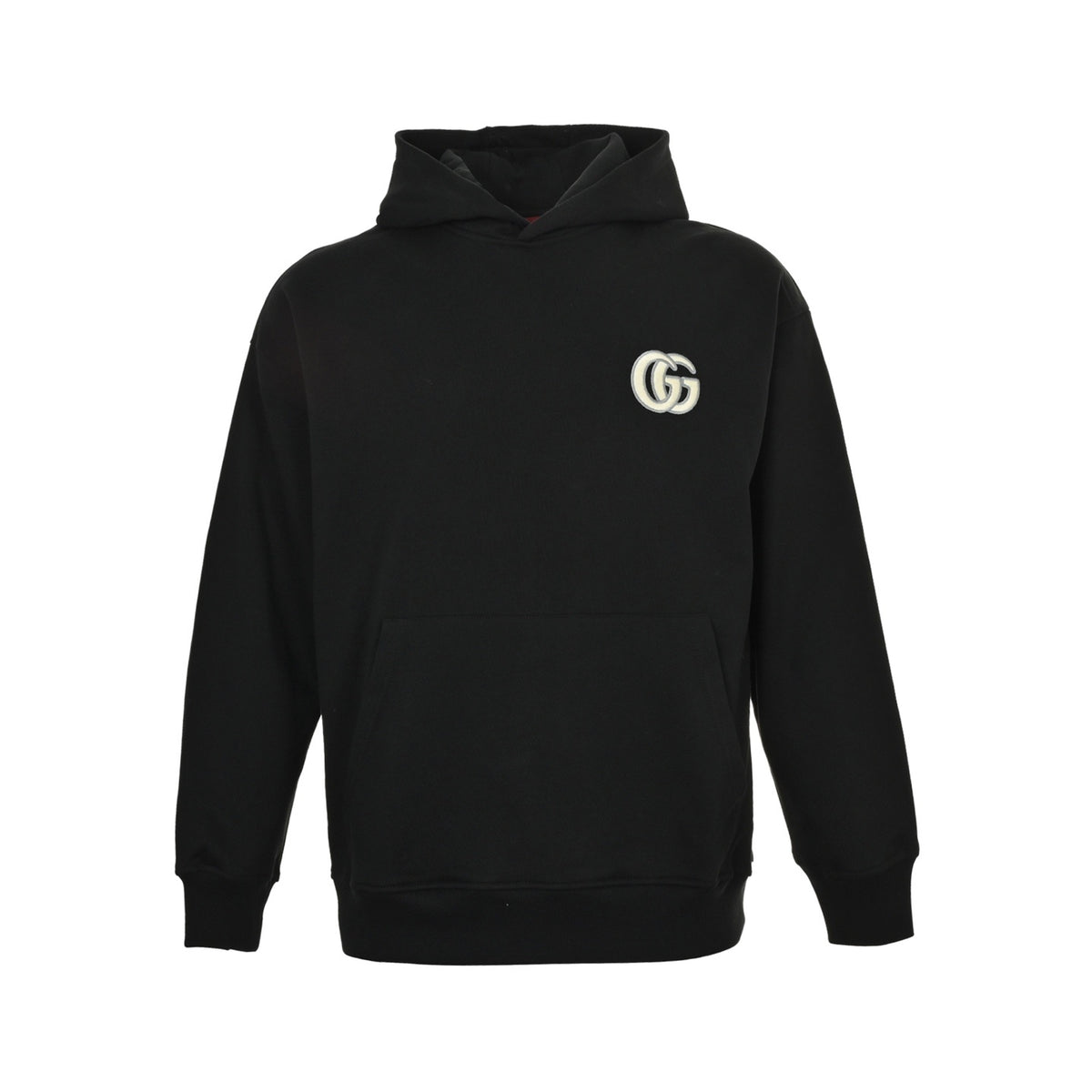 Gucci 25Fw simple double G embroidered hooded sweatshirt