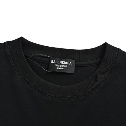 Balenciaga 22ss front and back letter print short sleeves