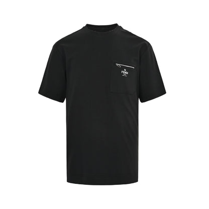 Fendi zipper FF printed pocket short sleeves