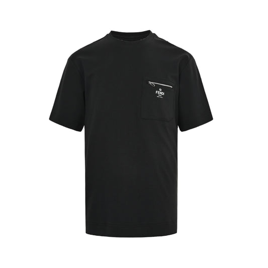 Fendi zipper FF printed pocket short sleeves