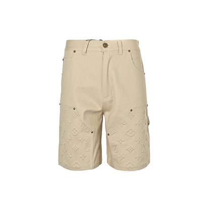 Louis Vuitton presbyopic embossed denim shorts