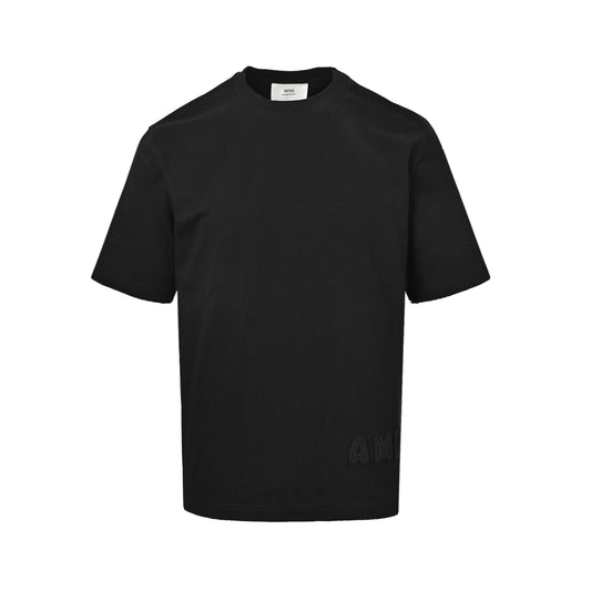 Ami Paris hem letter embroidered short sleeves