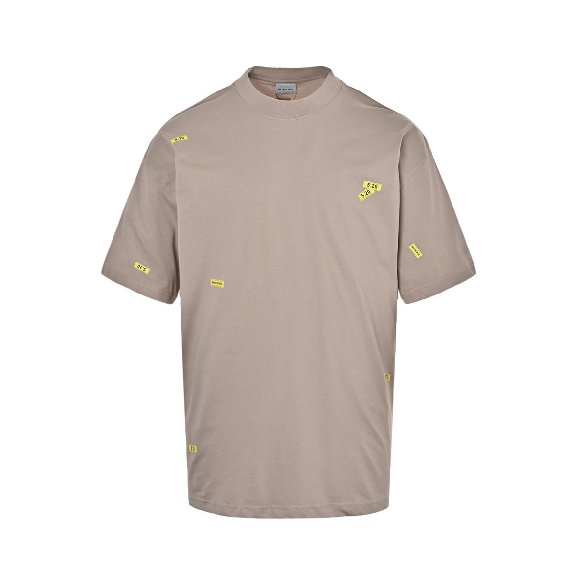Balenciaga/Balanciaga 26ss 520 printed label short sleeves